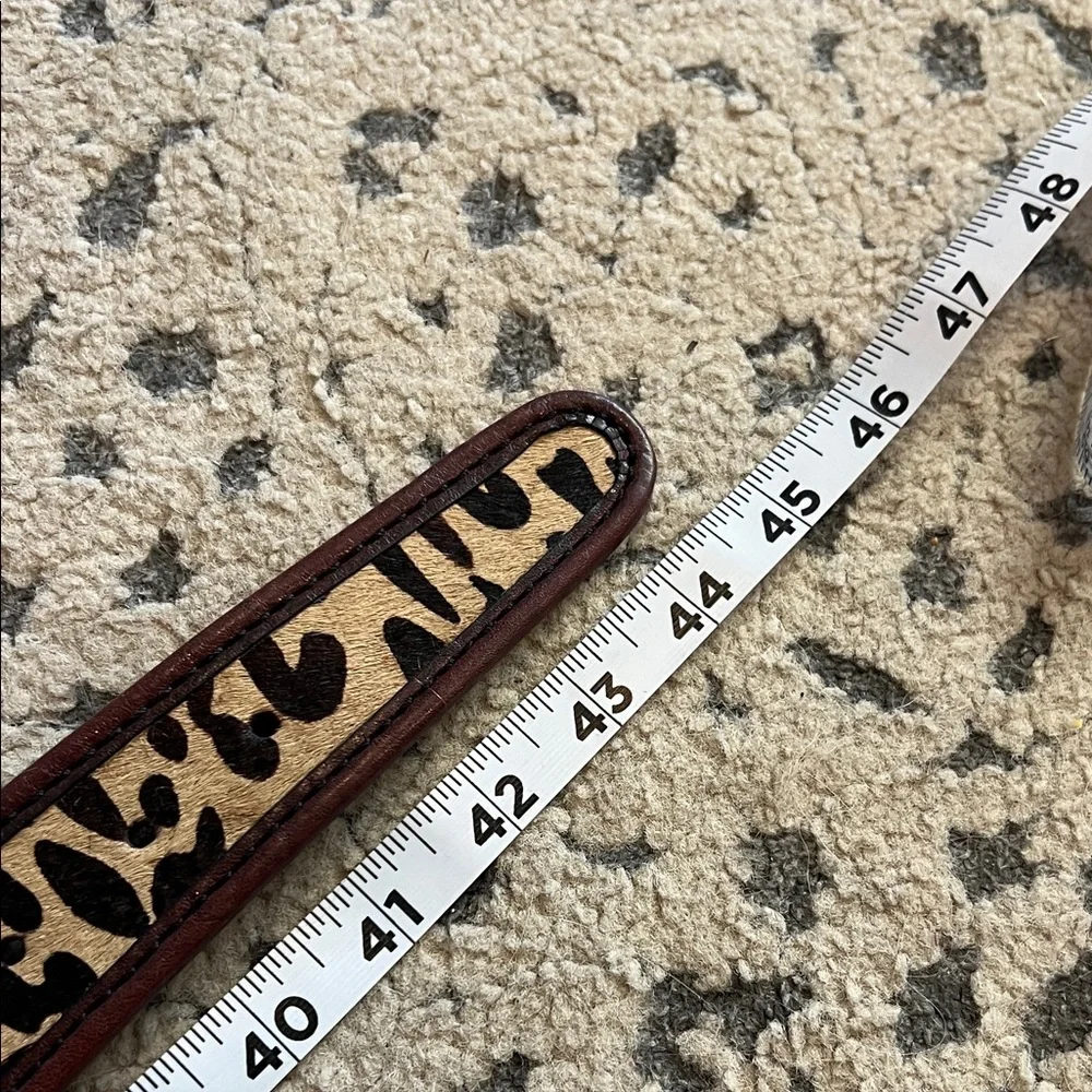 Fossil Leopard Print Women's‎ Belt with Brown Accents